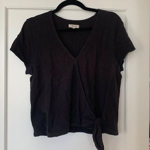 Black Madewell tie top